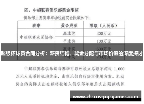 超级杯球员合同分析：薪资结构、奖金分配与市场价值的深度探讨
